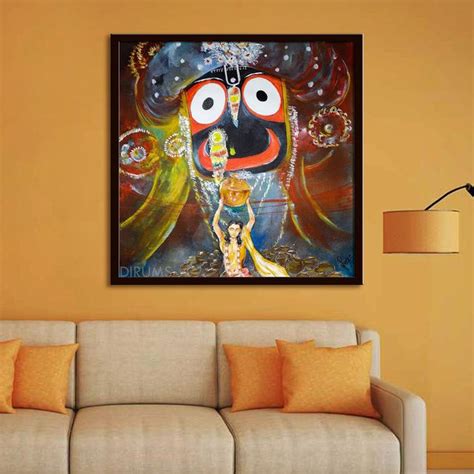 LORD JAGANNATH | Handpainted Lord Jagannath, Acrylic painting & wall ...