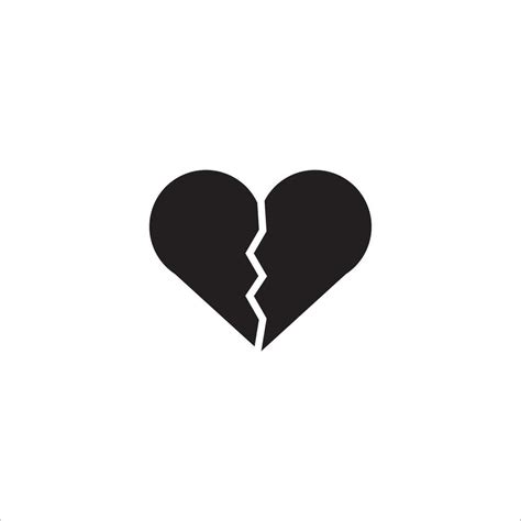 broken heart icon vector illustration symbol 27270471 Vector Art at ...