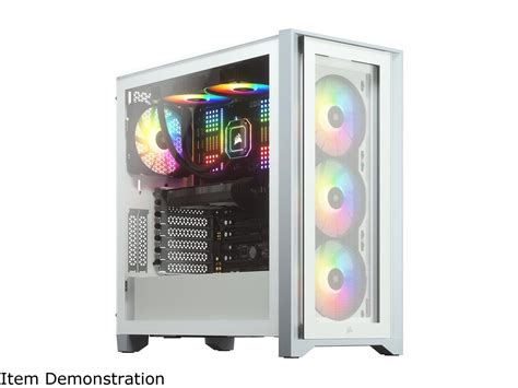 Corsair iCUE 4000X RGB CC-9011205-WW White Computer Case - Newegg.com