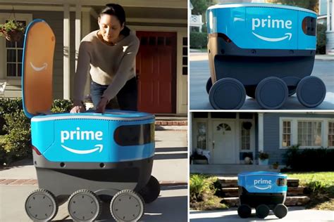 Amazon Scout is a self-driving delivery ROBOT that carries packages to your house