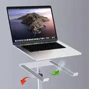 1pc Silvery Aluminum Adjustable Laptop Stand For - Temu