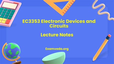 [PDF] EC3353 Electronic Devices and Circuits Books, Lecture Notes ...