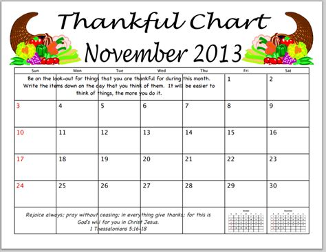 Thankfulness Chart Project for Children