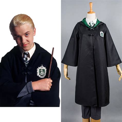 Kids Gryffindor Cloak Slytherin School Uniform Draco Malfoy Costume ...