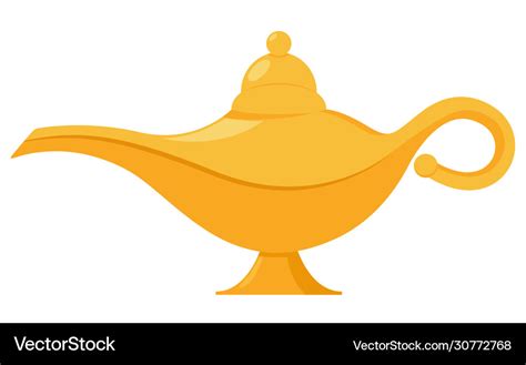 Lamp aladdin magic icon aladin genie Royalty Free Vector