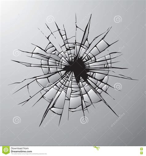 Broken Glass. Vector Drawing Stock Vector - Illustration of sign, accident: 80946711