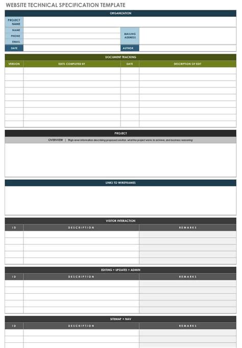 Functional Specification Document Template Word | Master Template