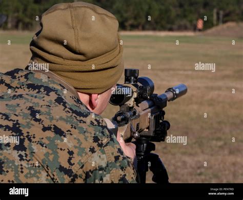 Lance Cpl. Andrew C. Lerman, a student undergoing the 2nd Marine Division Combat Skills Center ...