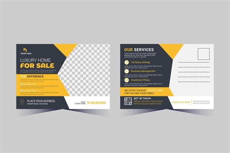 Corporate Business Postcard Template Design, 38510842 Vector Art at ...