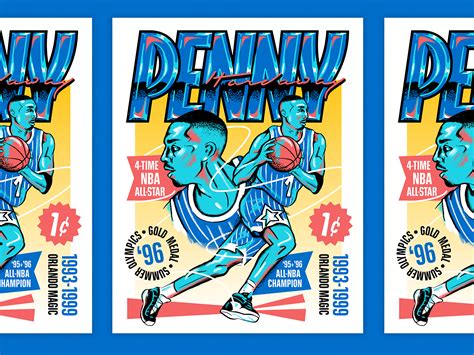 Penny Hardaway for the Orlando Magic by Jess Smith on Dribbble