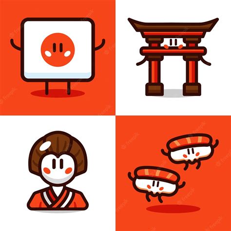 Premium Vector | Japanese Culture cartoon vector illustration