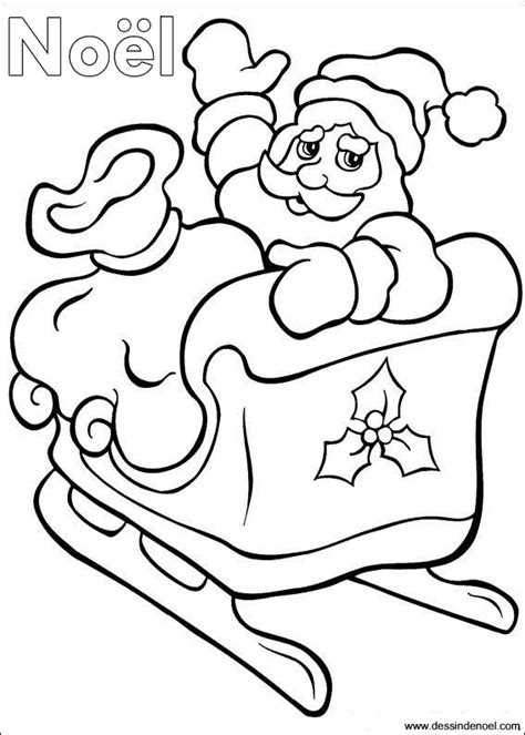 Dessin de Père Noel - Coloriage dessin de Père Noël