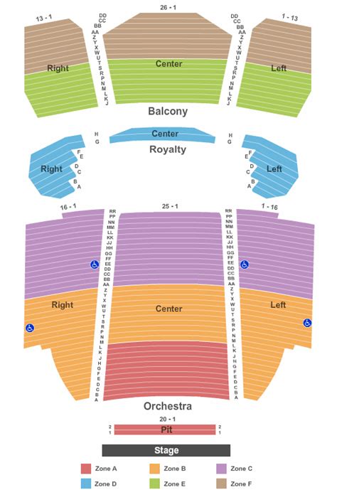 Murat Theatre Seating Chart & Maps - Indianapolis