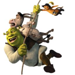 Shrek Donkey and Puss Flying Icon | Download Shrek icons | IconsPedia