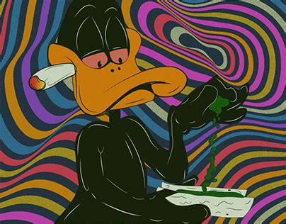 Donald Duck Smoking Weed