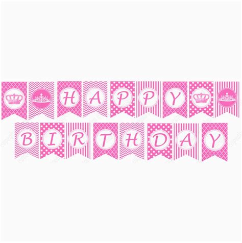 Happy Birthday Banner Printable Pdf Pink | BirthdayBuzz