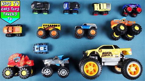 Learn Types of Monster Trucks & Their Names for Kids + More Vehicles ...