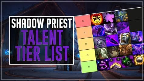 Shadow Priest Talent Tier List - Shadowlands - YouTube