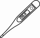 Thermometer Outline Coloring Pages sketch template