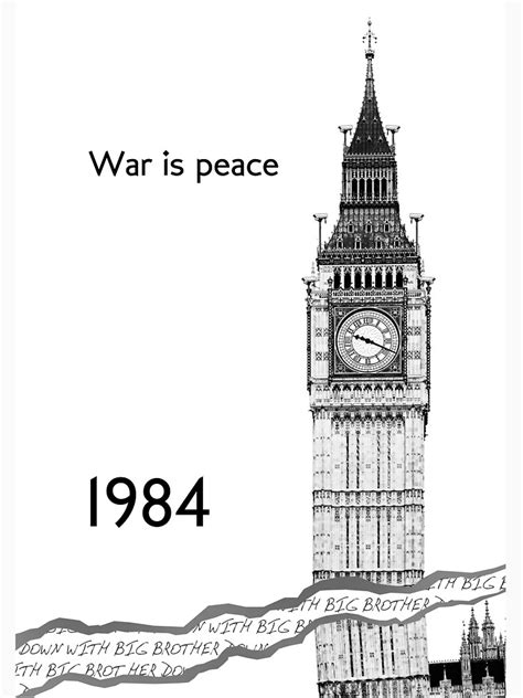 "George Orwell - 1984 - "War is Peace"" T-shirt by TheBlueOwl | Redbubble