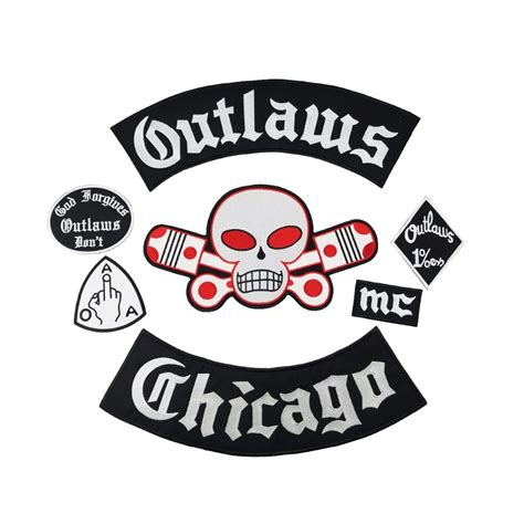 Full Set Original Outlaws MC Patch – Quality Embroidered Patches ...