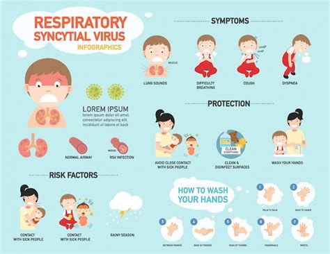 Premium Vector | Rsv,respiratory syncytial virus infographic,illustration.