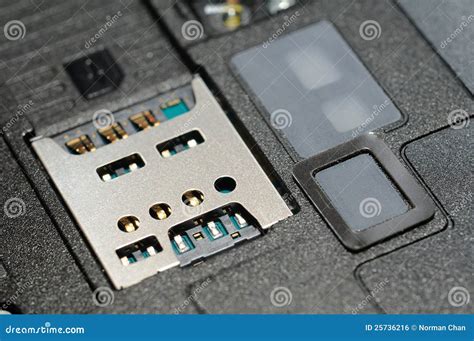 Micro Sim Card Slot Royalty Free Stock Image - Image: 25736216