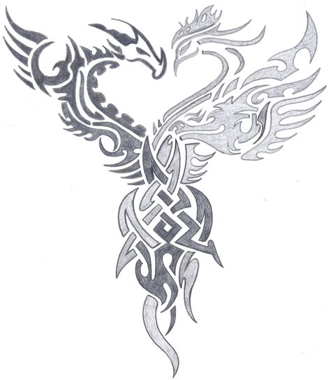 Dragon And Phoenix Tattoo Designs