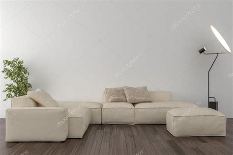 Living room - blank wall in the background Stock Photo by ©pozitivo ...