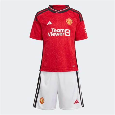 adidas Manchester United 23/24 Home Mini Kit - Red | adidas KE