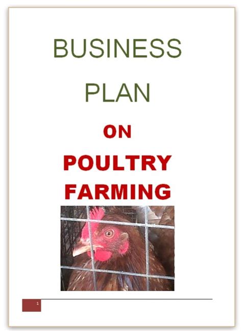 Free Poultry Business Plan Template Pdf | williamson-ga.us