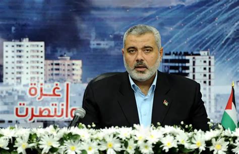 The head of the political office of Hamas, Ismail Haniyeh, threatened ...