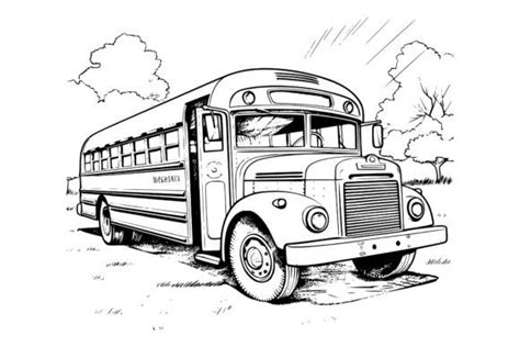 4 School Bus Coloring Pages For Adults Designs & Graphics