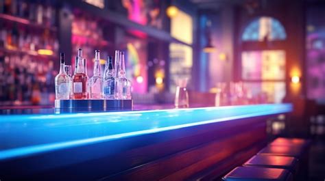 Premium AI Image | nightclub with bright lights