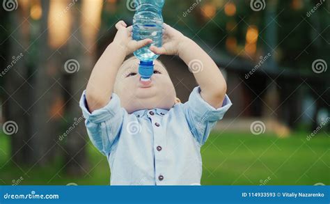 The Little Boy Has Been Drinking Water from the Bottle for 1 Year ...