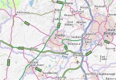 MICHELIN Pride Park map - ViaMichelin