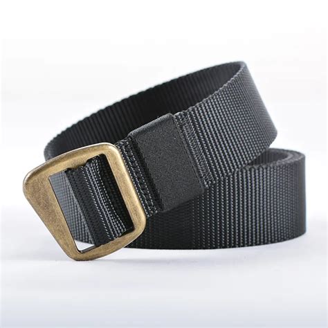 VOHIO canvas Black Tactical Belt Nylon Military Belt Casual Outdoor ...