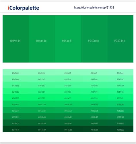 2 Latest Color Schemes with Salem And Green Haze Color tone combinations | 2023 | iColorpalette