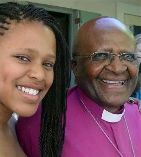 Image of Natasha Thahane related to Desmond Tutu. She is Desmond Tutu's granddaughter.