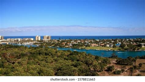 Aerial View Loxahatchee River Jupiter Inlet Stock Photo 1578811663 ...