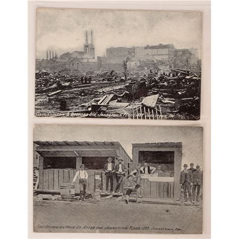 Johnstown, PA Flood 1889 Postcards (2) [180487] - Holabird Western ...