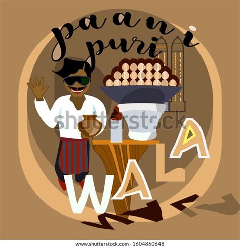 2 Pani Puri Indian Mumbai Street Food Flyer Vector Images, Stock Photos ...