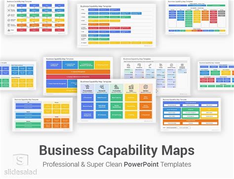 Business Capability Maps PowerPoint Template Diagrams - SlideSalad