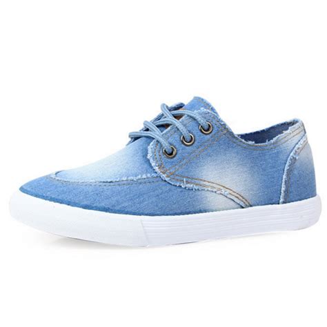 Buy Women Light Blue Denim Canvas Sneaker Shoes S-13LB | Look Stylish ...