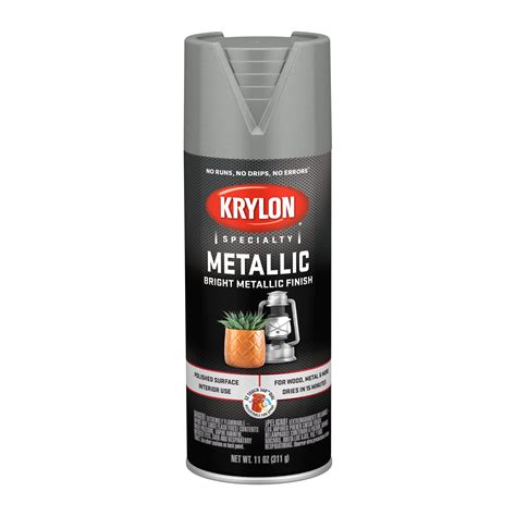 Krylon® Metallic Paint, Chrome Aluminum, 11 oz. - Walmart.com - Walmart.com