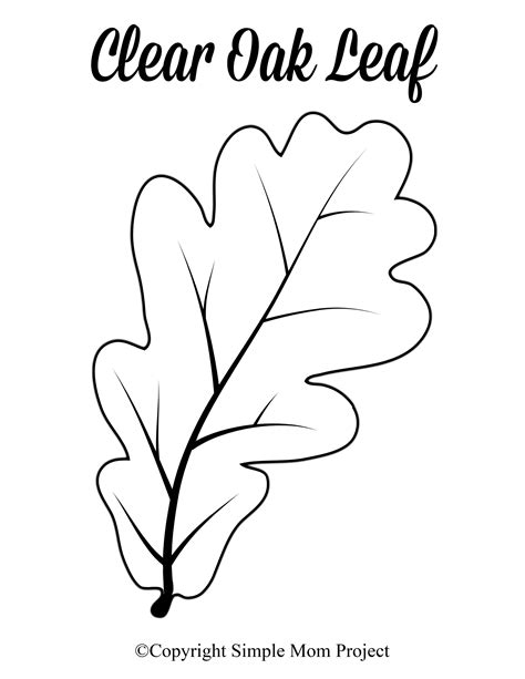 Free Printable Large Leaf Templates, Stencils and Patterns – Simple Mom Project – Printable Leaf ...