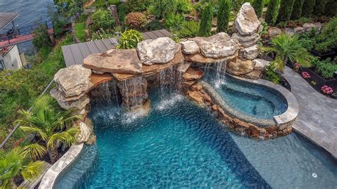 Lucas Lagoons Grotto Pool Design - YouTube