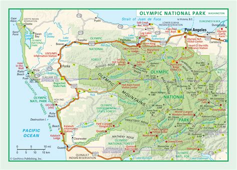 Olympic National Park Wall Map by GeoNova - MapSales