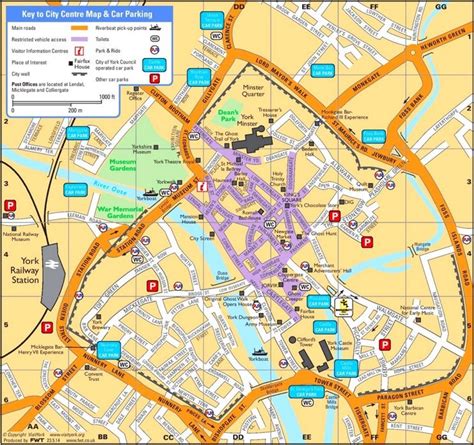 York tourist map Information Center, Tourist Information, Uk City, City ...