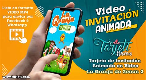 Video Invitación de la Granja de Zenon 02 en MP4 – Tarjeti